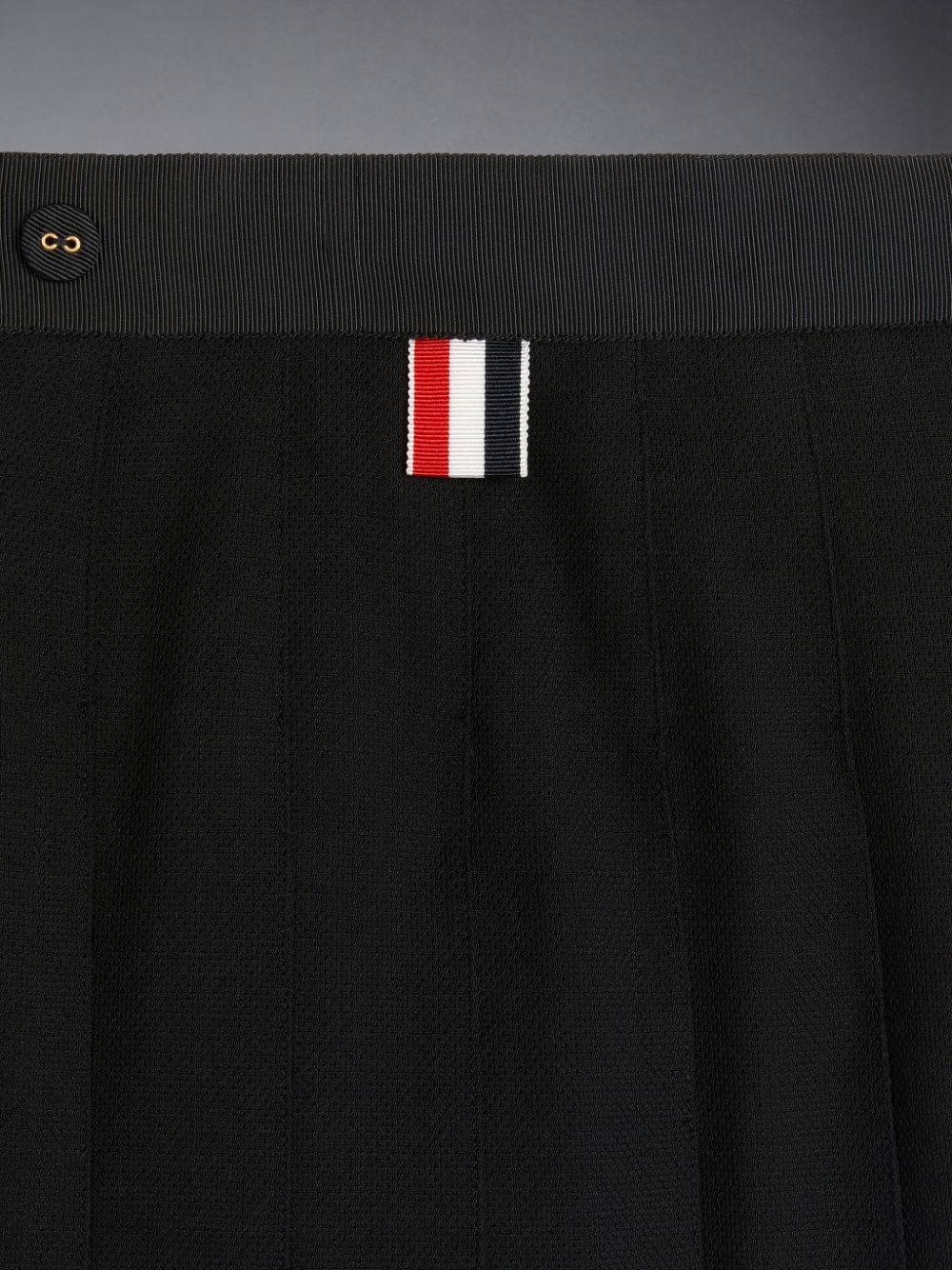 Thom Browne Pique Suiting Pleated Mini Girls's Skirts Black | TAZ71X95401