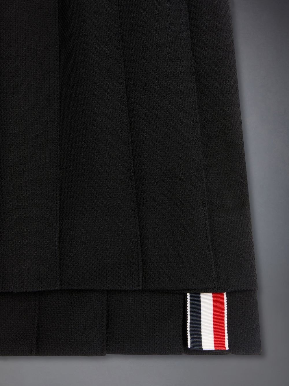 Thom Browne Pique Suiting Pleated Mini Girls's Skirts Black | TAZ71X95401