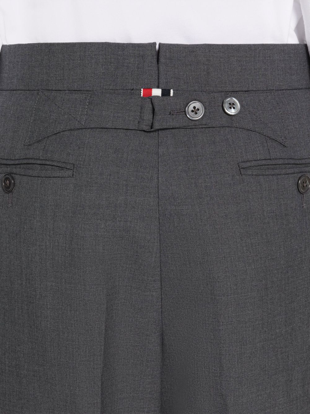 Thom Browne Plain Weave 4-Bar Classic Backstrap Women Pants Grey | DWK34G80681