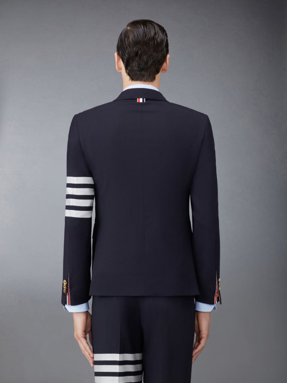 Thom Browne Plain Weave 4-Bar Classic Sport Men Coats Blue | IPY78F26376