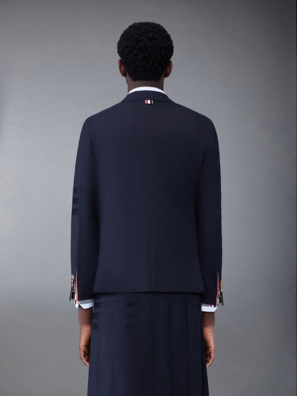 Thom Browne Plain Weave 4-Bar Classic Sport Men Coats Blue | YBG19Y45525