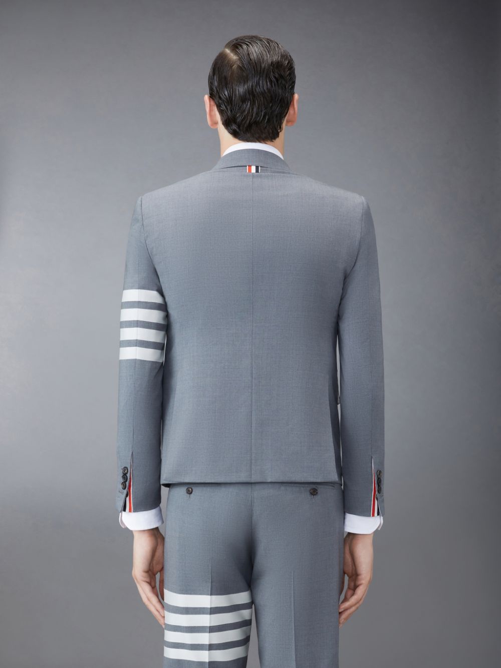 Thom Browne Plain Weave 4-Bar High Armhole Sport Men Coats Grey | YKW86L65336