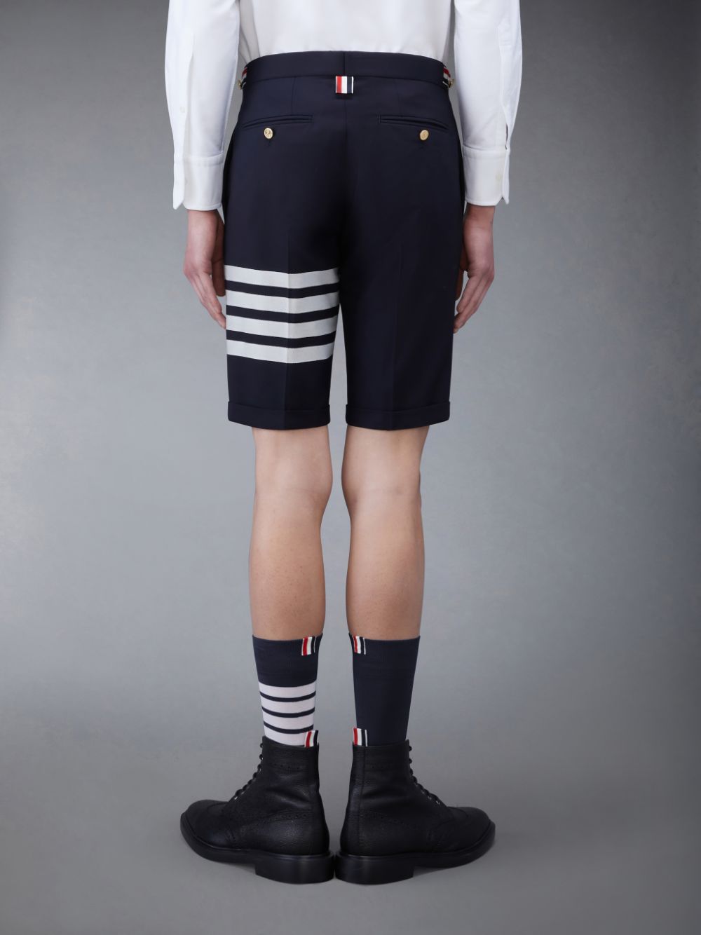 Thom Browne Plain Weave 4-Bar Low Rise Men Shorts Blue | MUH06E88639