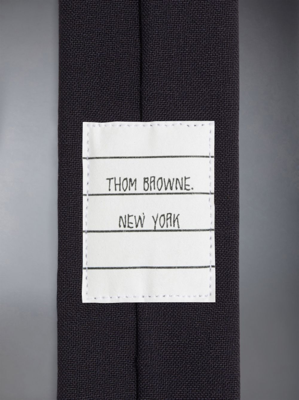 Thom Browne Plain Weave 4-Bar Men Ties Navy | SDI05D81337