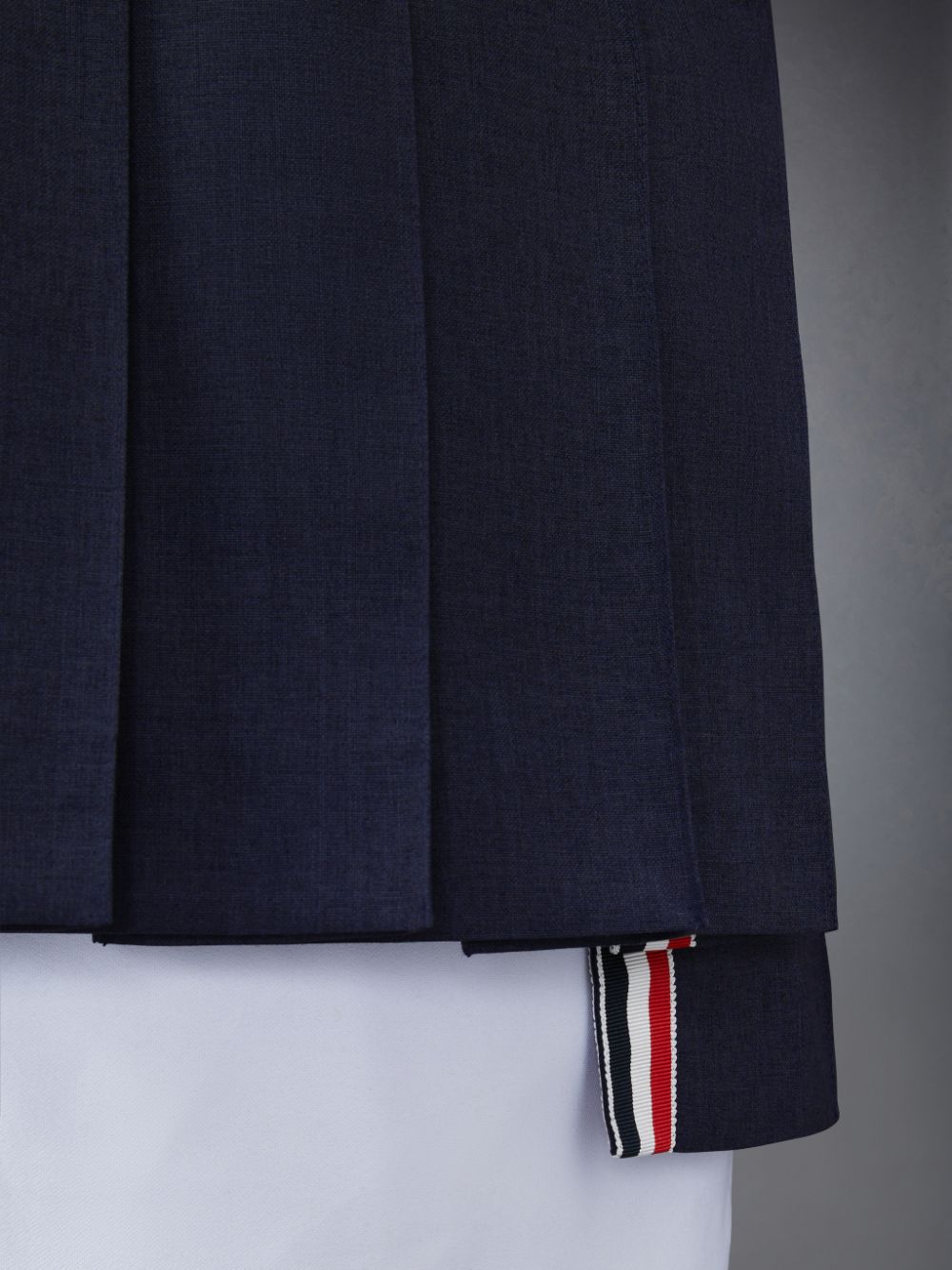 Thom Browne Plain Weave School Uniform Pleated Mini Women Skirts Blue | ZCR56V37420