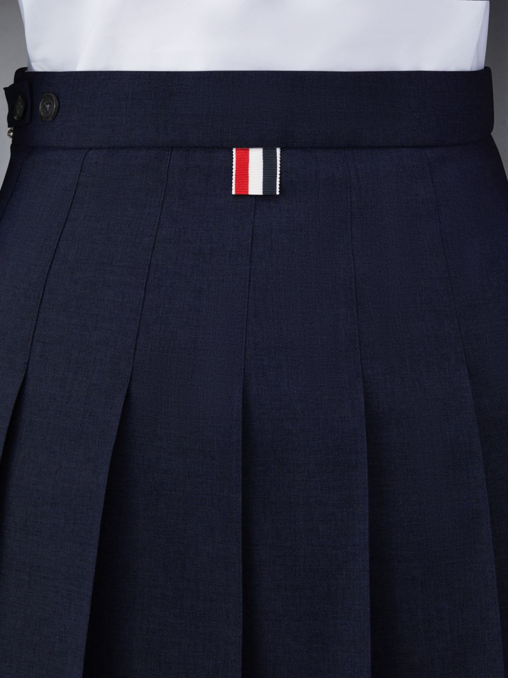 Thom Browne Plain Weave School Uniform Pleated Mini Women Skirts Blue | ZCR56V37420