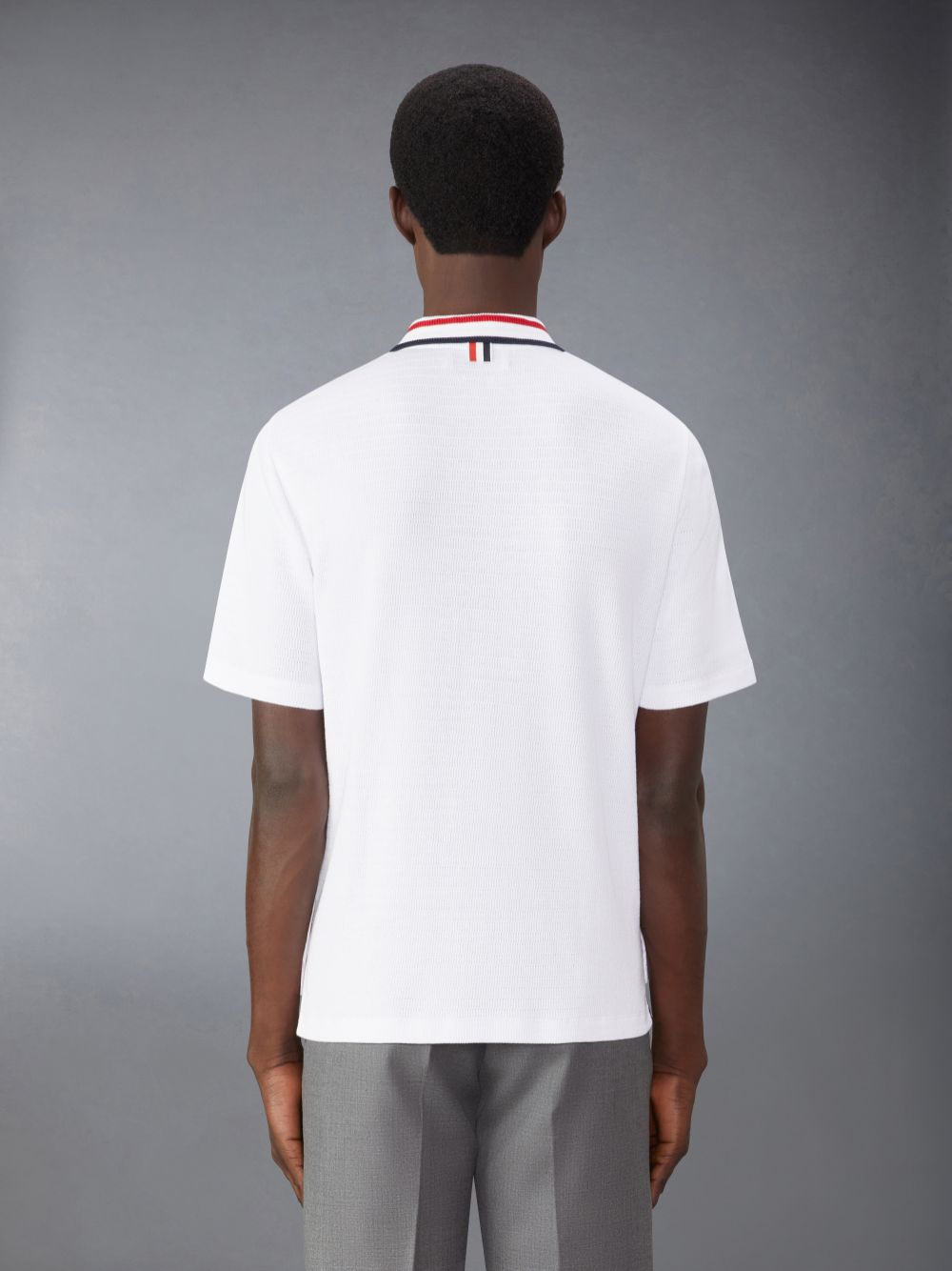 Thom Browne Pointelle Cotton Men Shirts White | LIG71Z41902