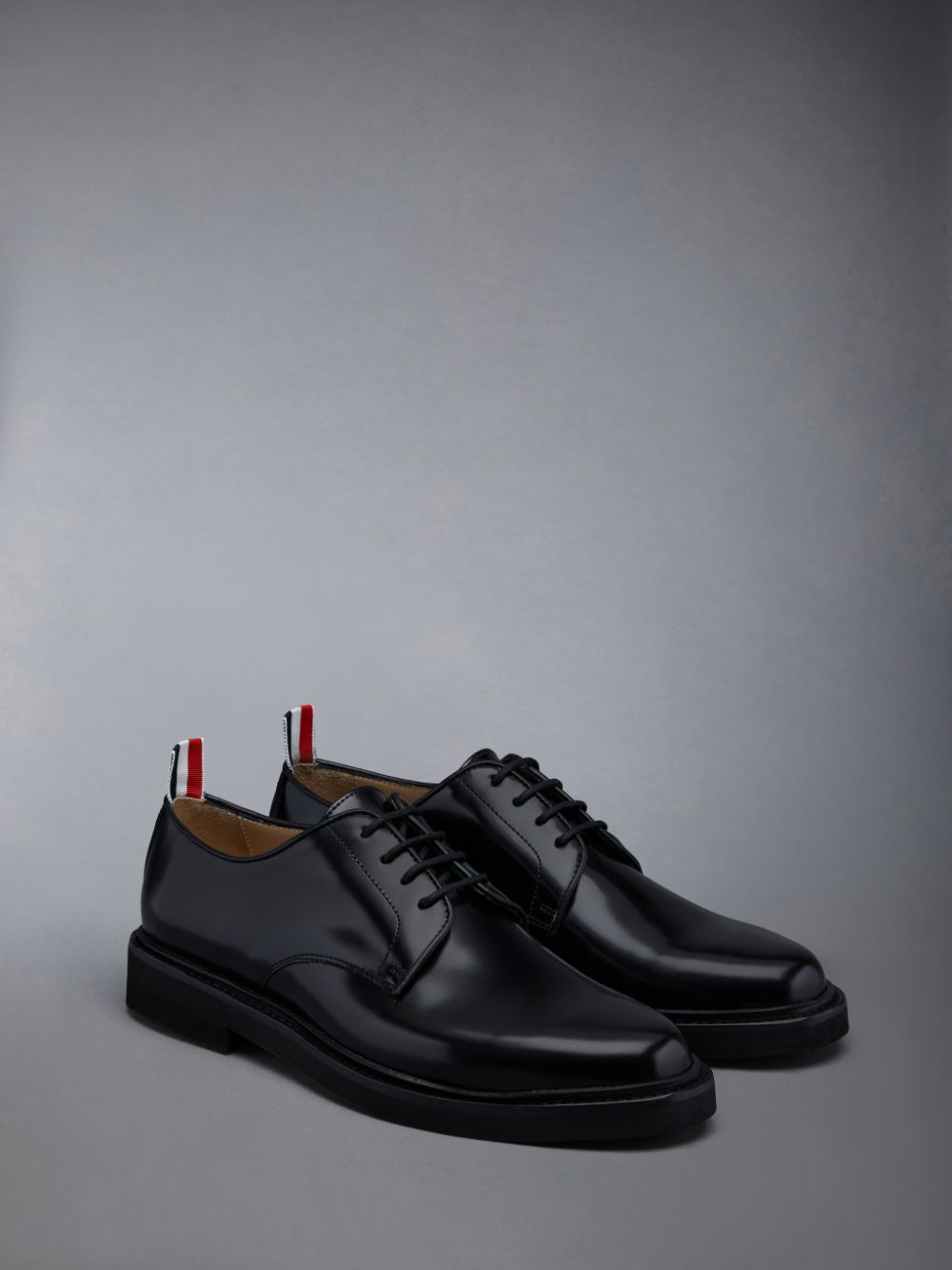 Thom Browne Polished Calf Uniform Women Oxford Shoes Black | VPK18D96301