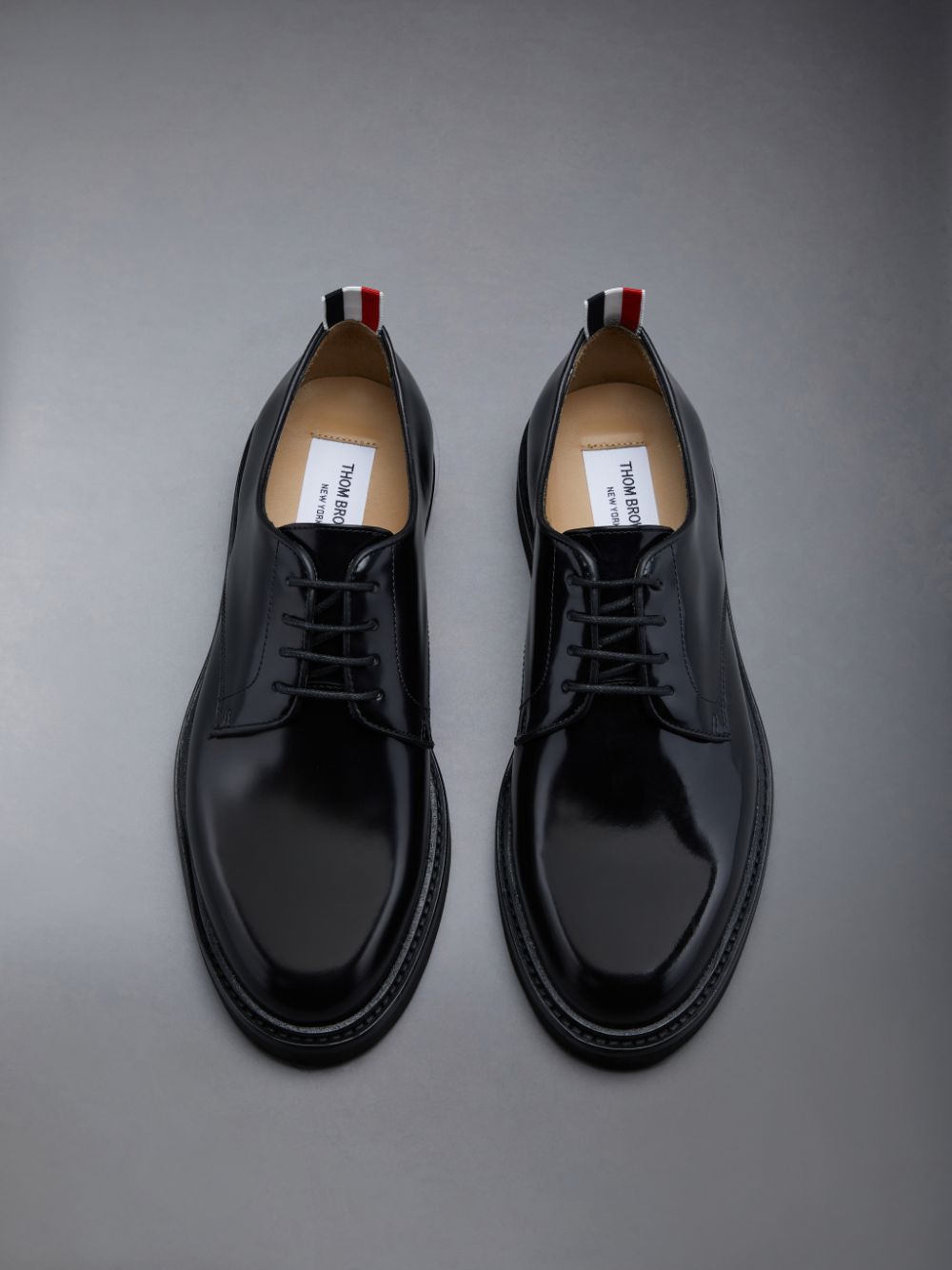 Thom Browne Polished Calf Uniform Women Oxford Shoes Black | VPK18D96301