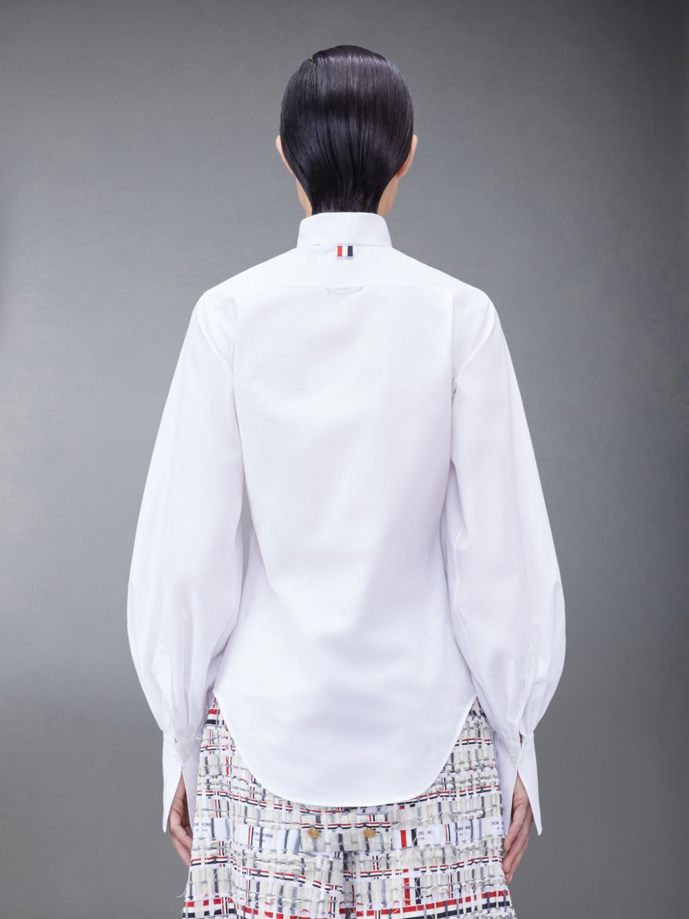 Thom Browne Poplin Classic Bow Women Shirts White | IDX90L07187