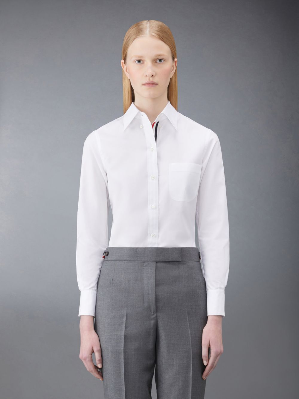 Thom Browne Poplin Classic Women Shirts White | ASN62T96093