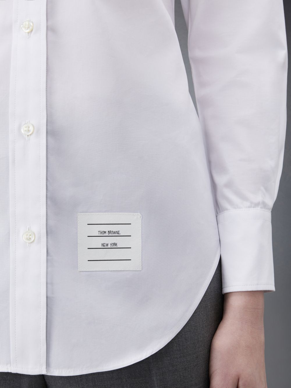 Thom Browne Poplin Classic Women Shirts White | ASN62T96093