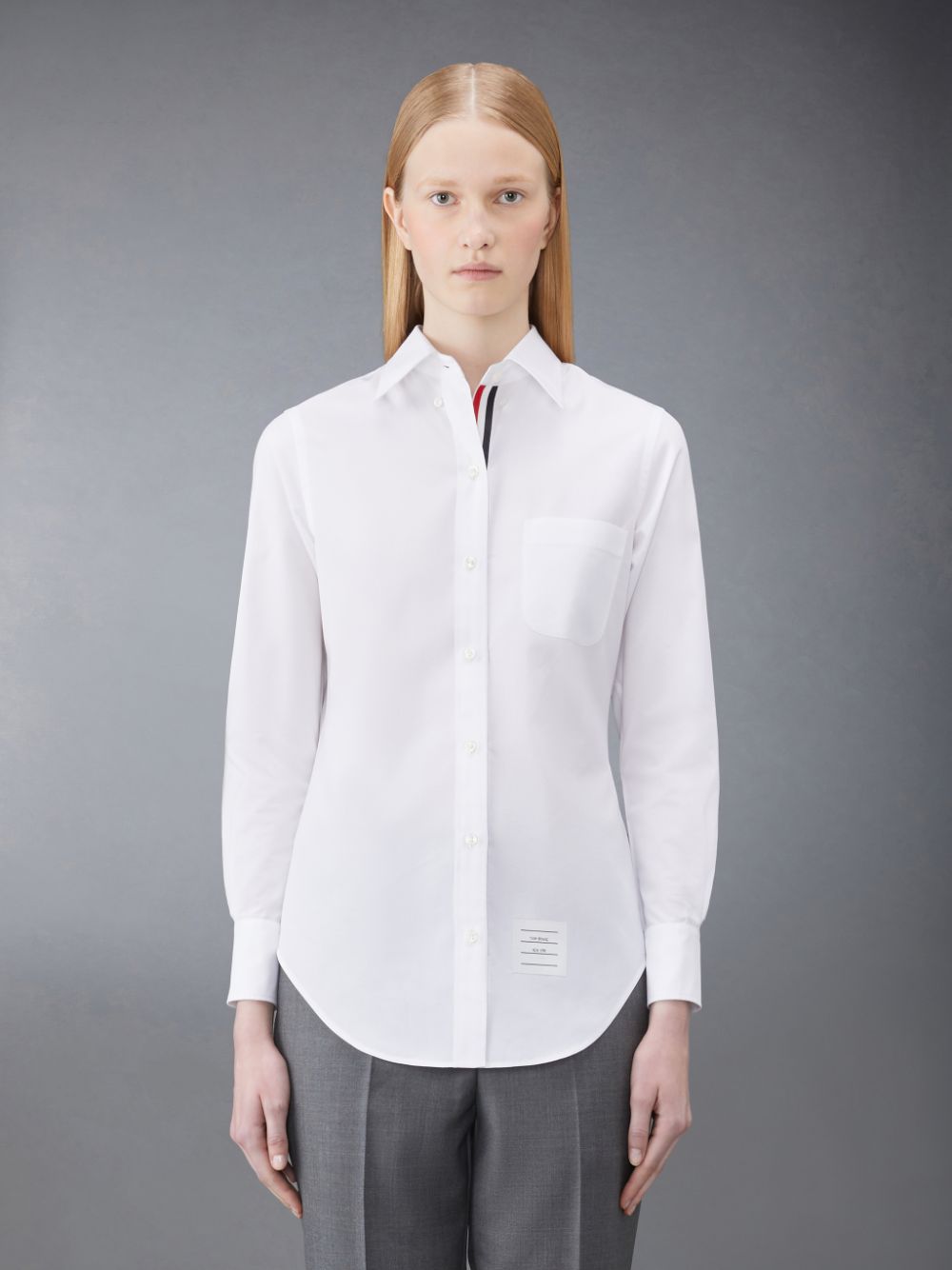 Thom Browne Poplin Classic Women Shirts White | ASN62T96093