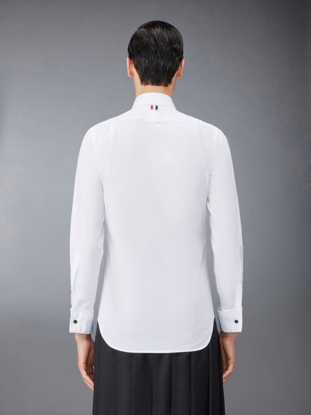 Thom Browne Poplin French Cuff Tuxedo Men Shirts White | KRE09M05382