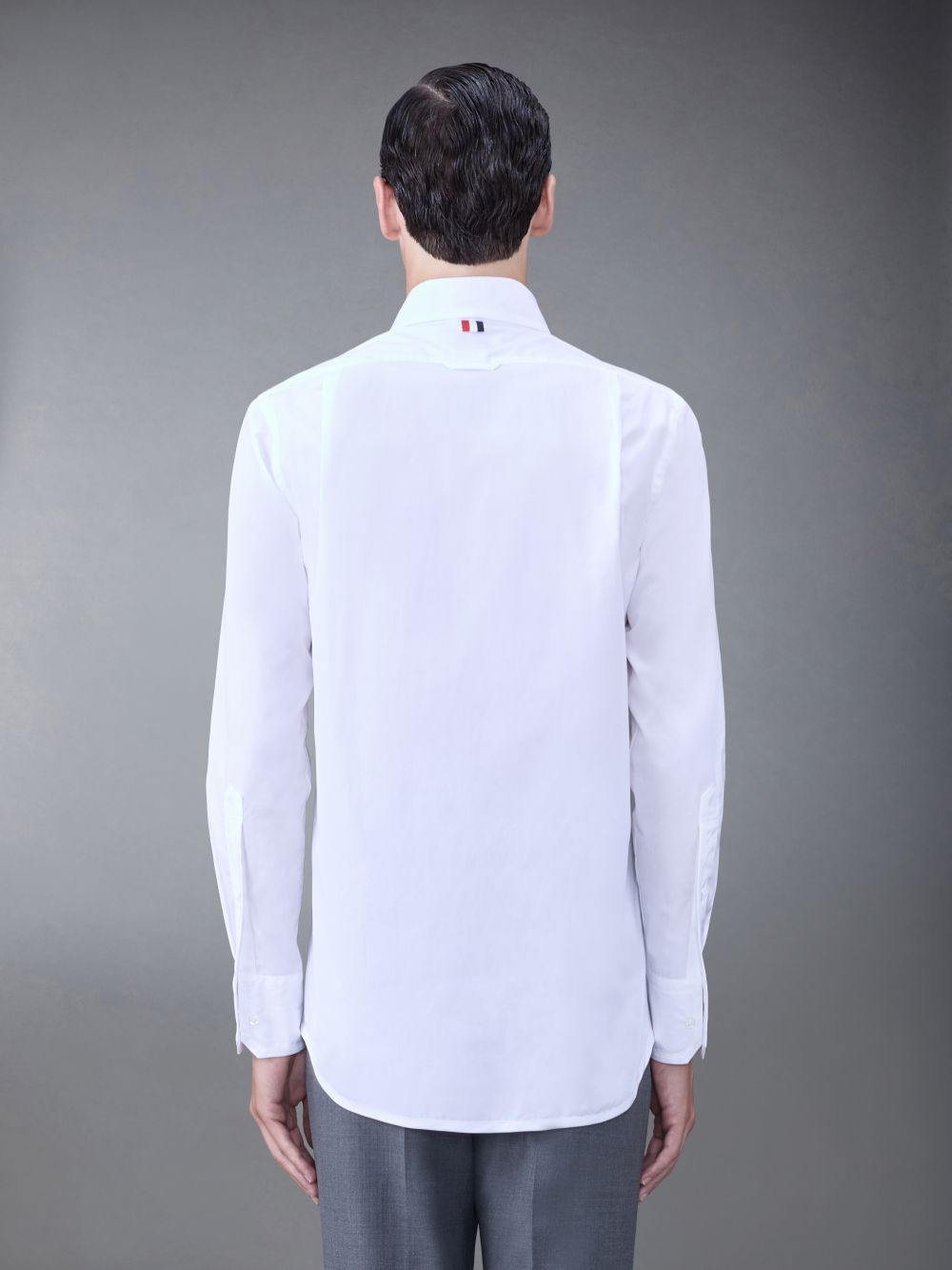 Thom Browne Poplin Tipping Men Shirts White | EUO69N63360