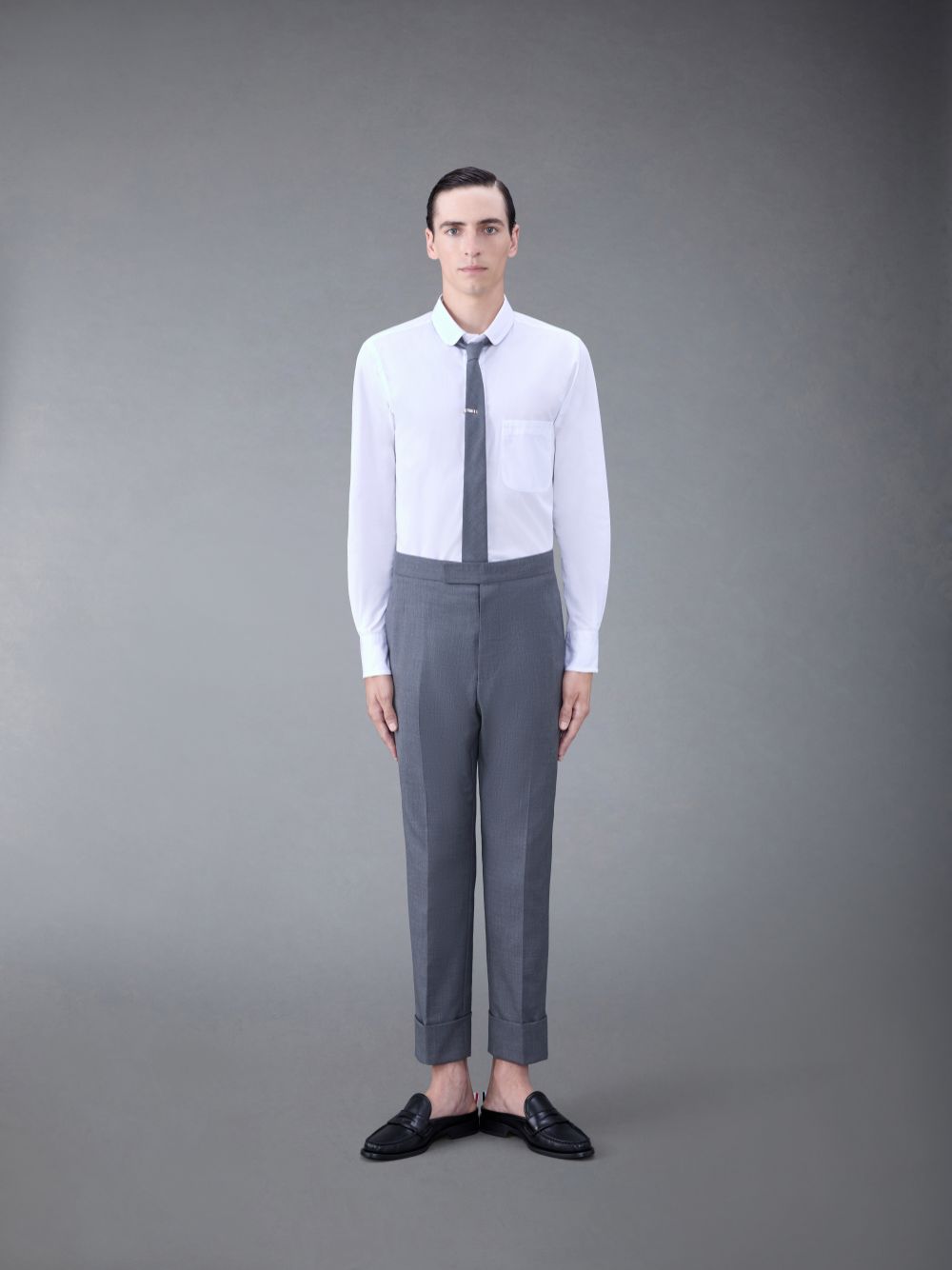 Thom Browne Poplin Tipping Men Shirts White | EUO69N63360