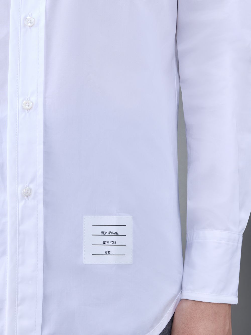 Thom Browne Poplin Tipping Men Shirts White | EUO69N63360