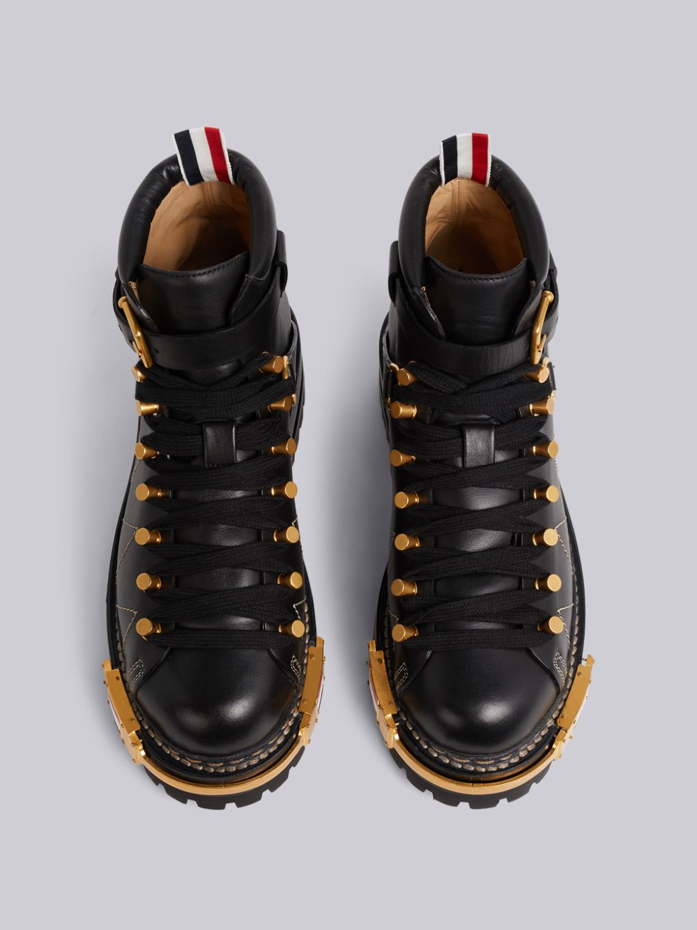 Thom Browne RWB-detail Vitello hiking Women Boots Black | UPN78J18678