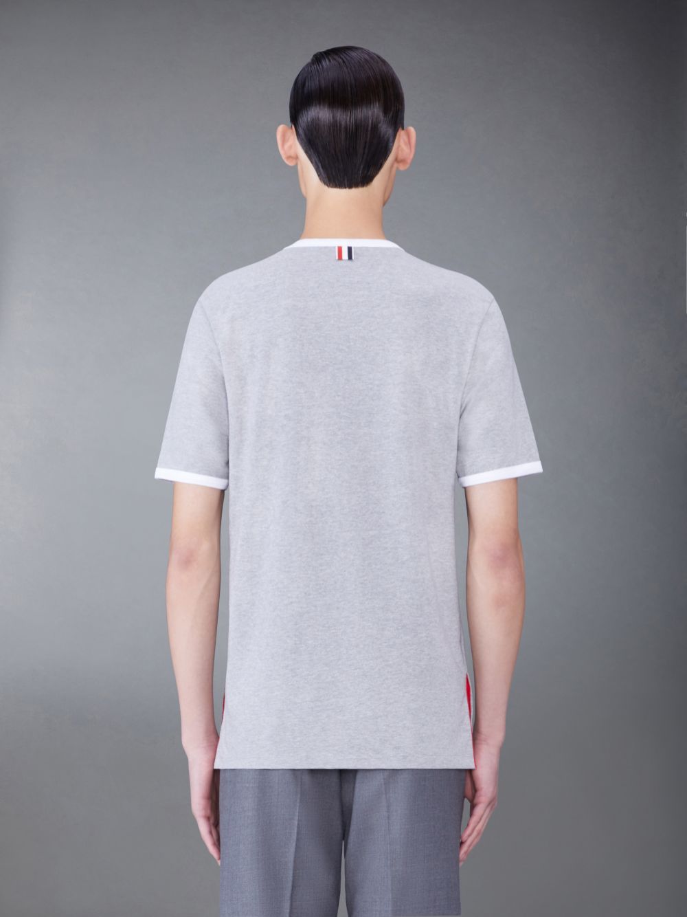 Thom Browne Ringer Men T Shirts Grey | KTX90U23432