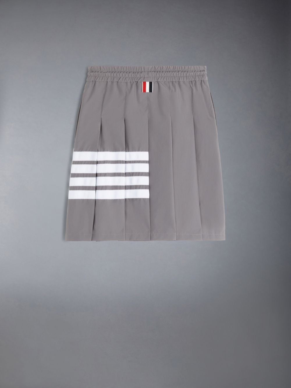 Thom Browne Ripstop 4-Bar Pleated Mini Girls's Skirts Grey | QCT61Z63621