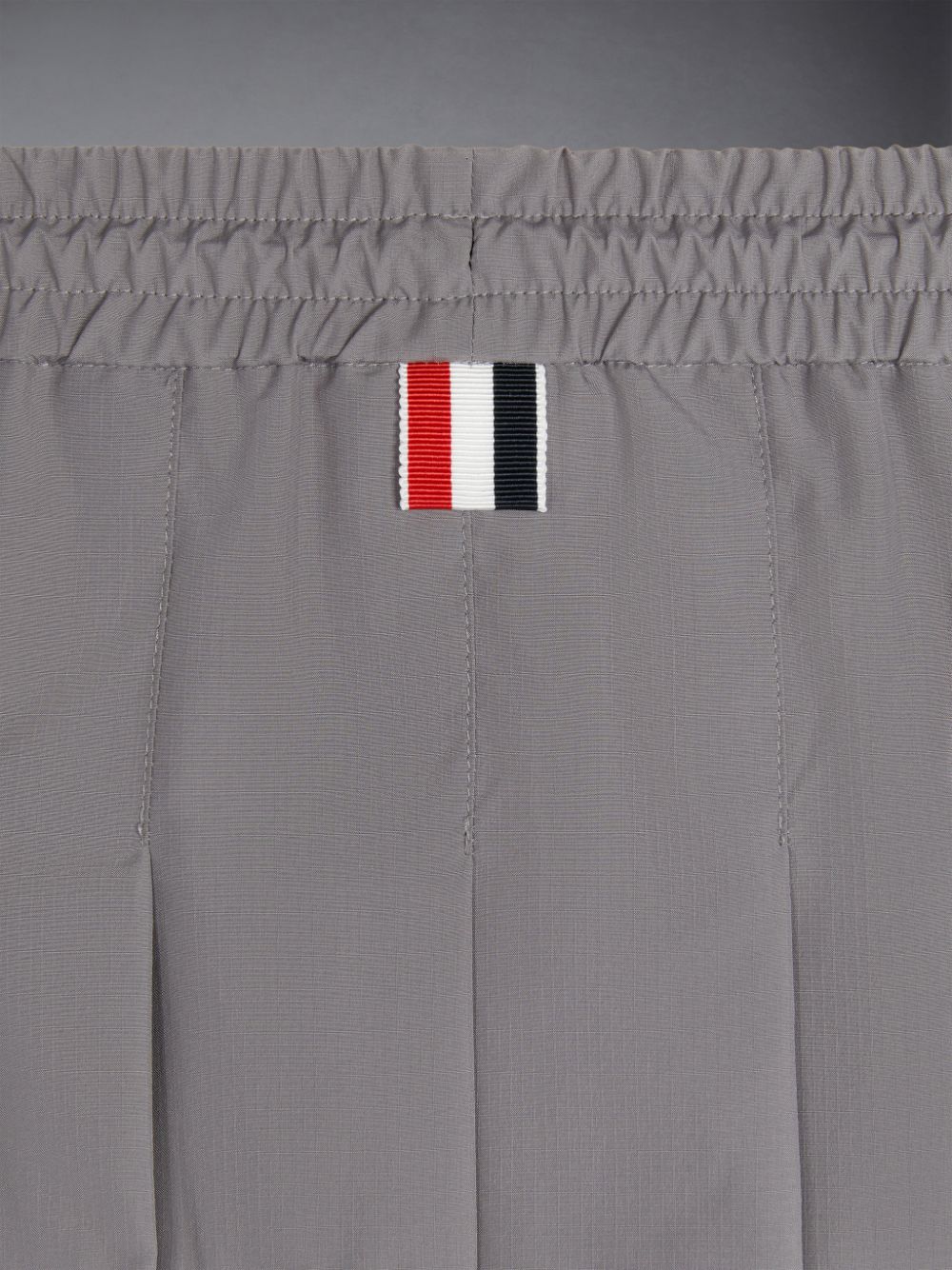 Thom Browne Ripstop 4-Bar Pleated Mini Girls's Skirts Grey | QCT61Z63621