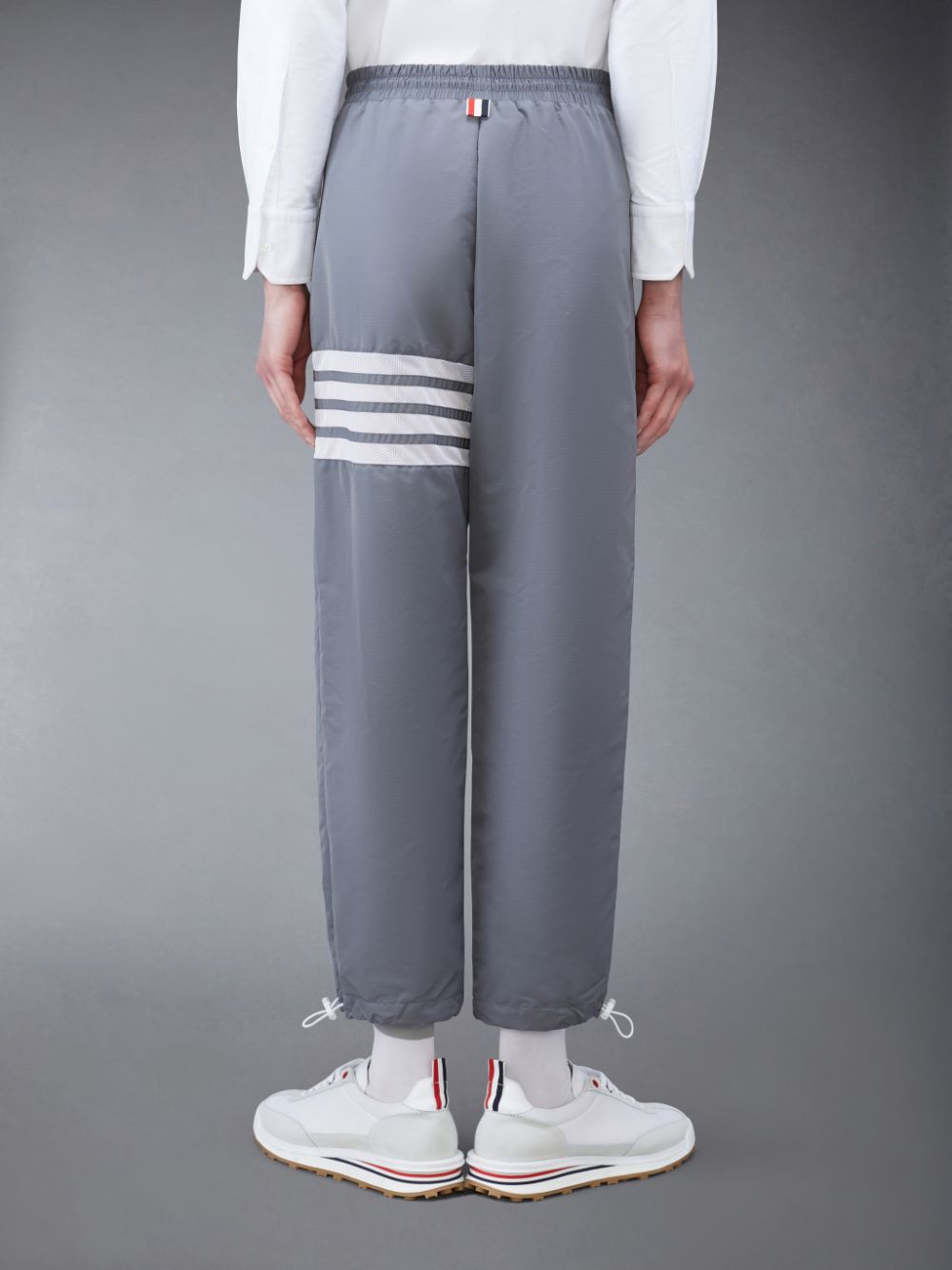 Thom Browne Ripstop Mesh 4-Bar Track Men Pants Grey | STJ72Z38944