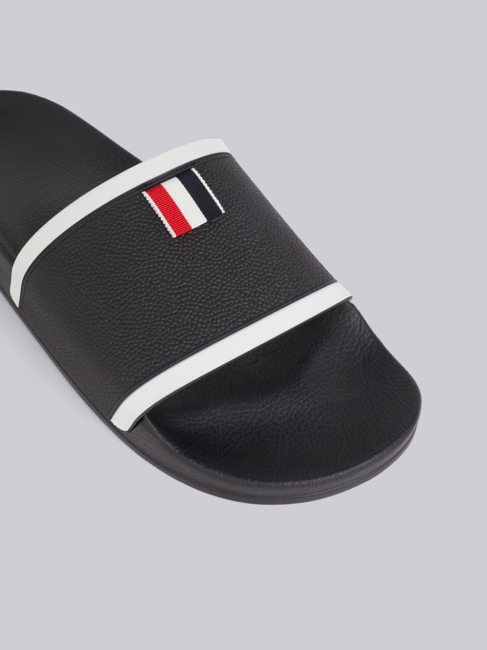 Thom Browne Rubber Pool Men Mules Black | NIK54K85556