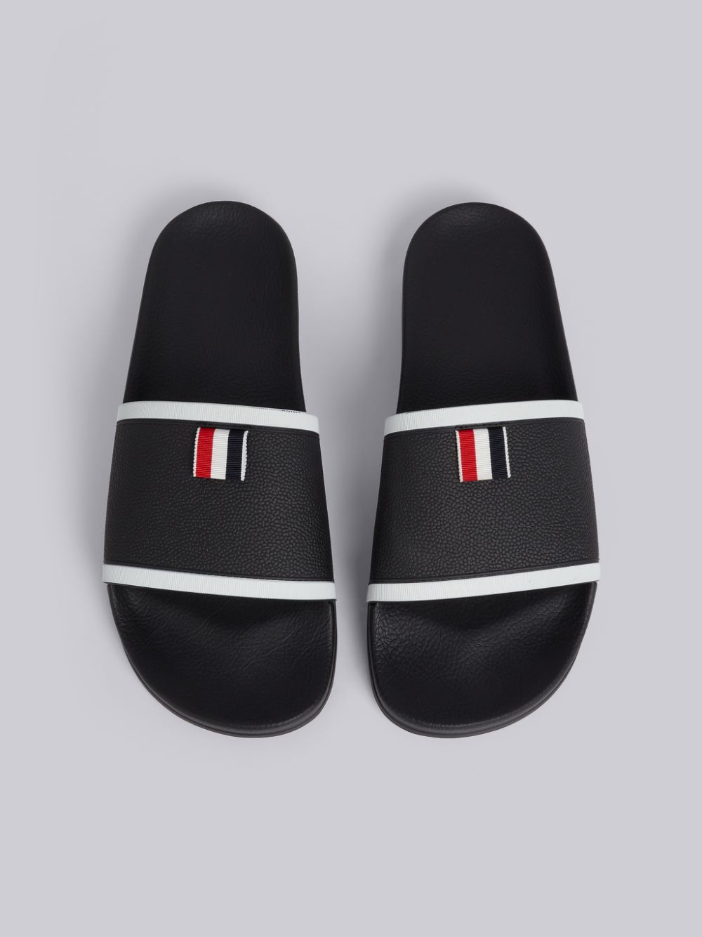 Thom Browne Rubber Pool Men Mules Black | NIK54K85556