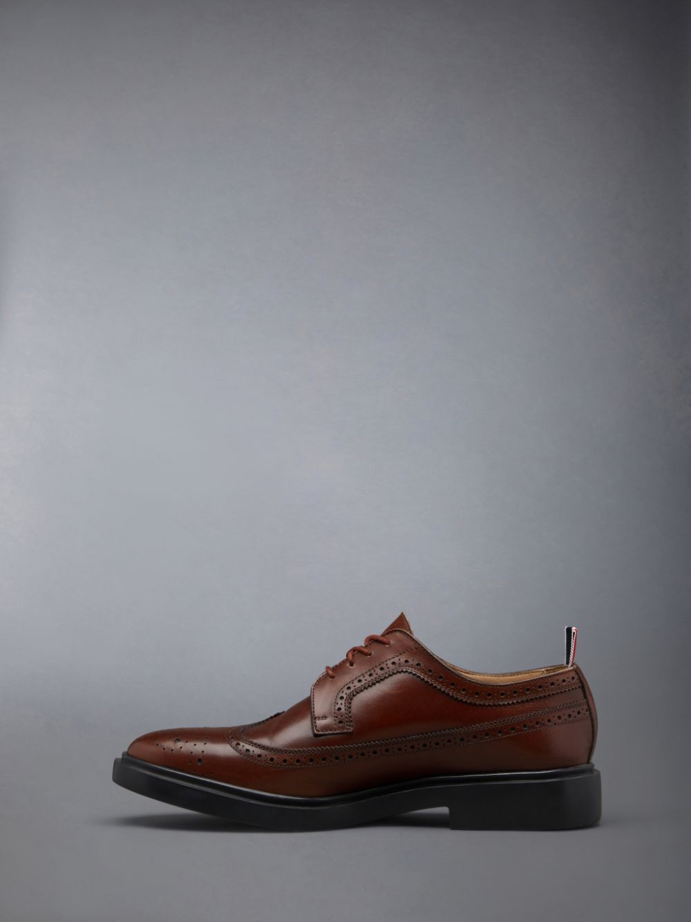 Thom Browne Rubber Sole Classic Longwing Men Brogue Shoes Brown | XGH74S68801