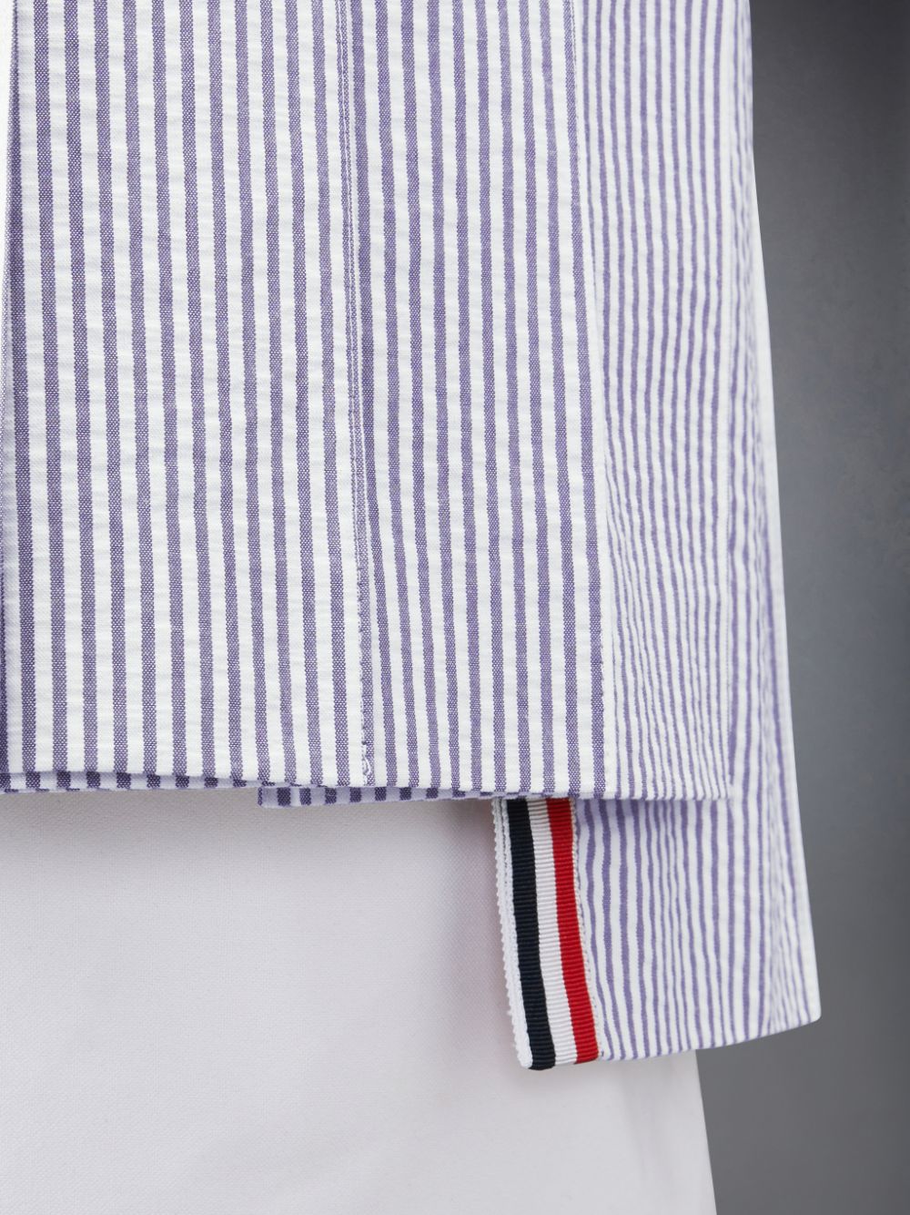 Thom Browne Seersucker Pleated Mini Women Skirts Blue | OAI36F79723