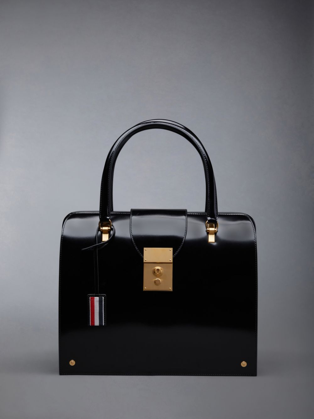 Thom Browne Smooth Calf Mrs. Women Tote Bags Black | SMX35I90854