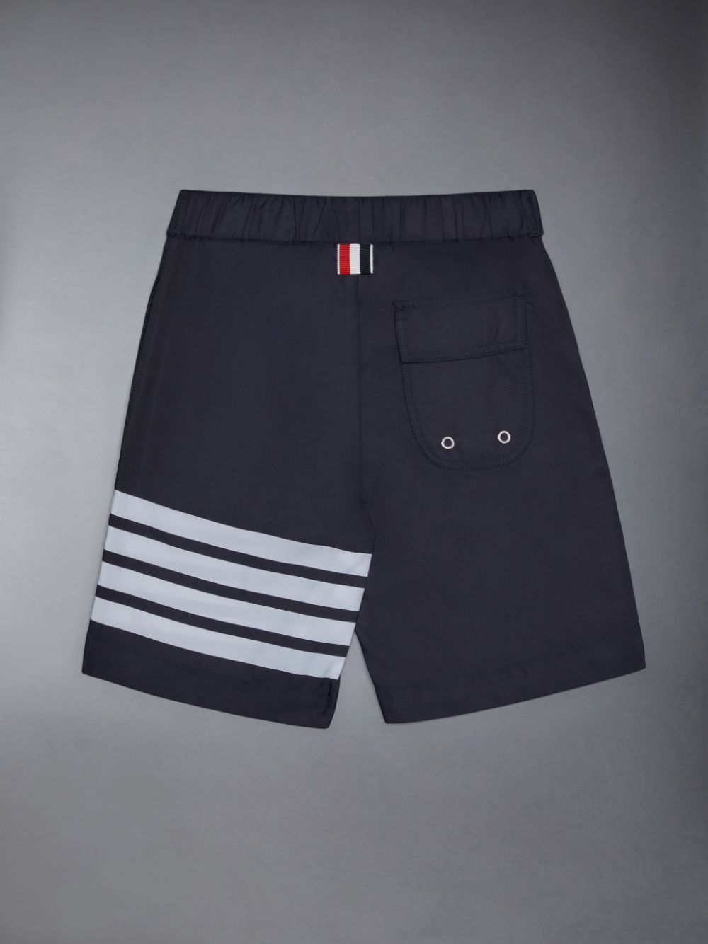 Thom Browne Solid Swim Tech 4-Bar Board Boys's Shorts Blue | BJB85T85810