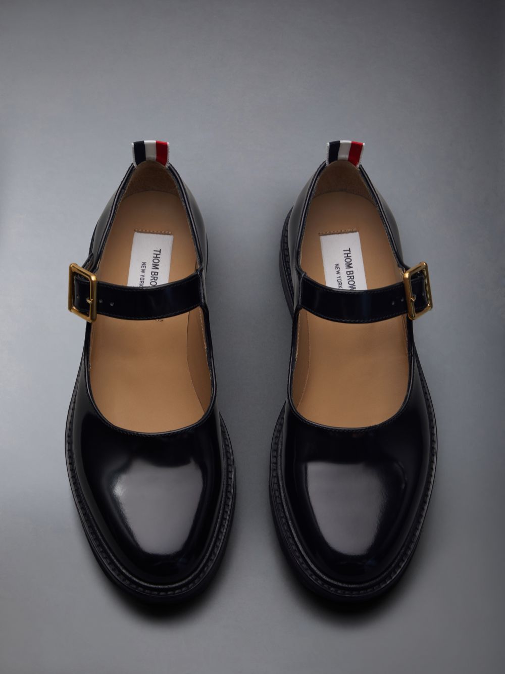 Thom Browne Spazzolato Micro Sole John Women Oxford Shoes Black | XGB84B67666