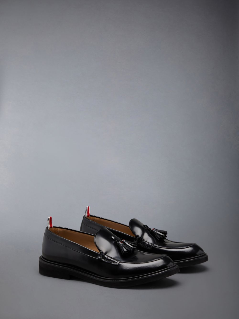 Thom Browne Spazzolato Tassel Men Loafers Black | CND83T03303