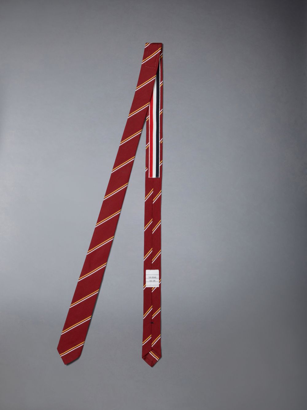 Thom Browne Stripe Mogador Classic Men Ties Red | MVP08U81806