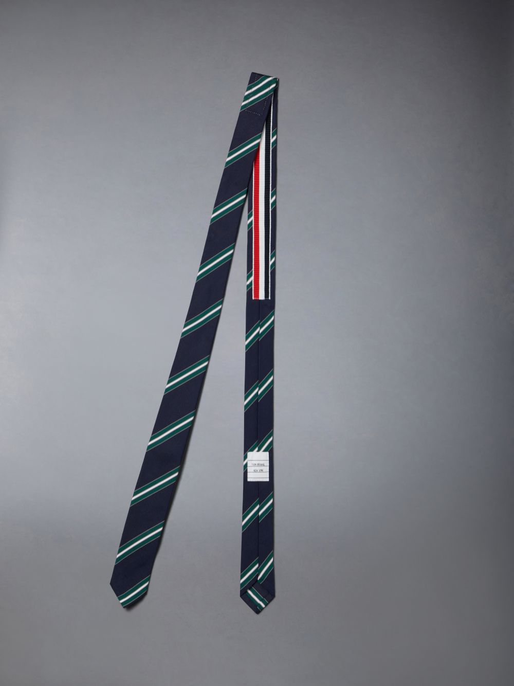 Thom Browne Stripe Mogador Classic Women Ties Blue | XZX62H99452