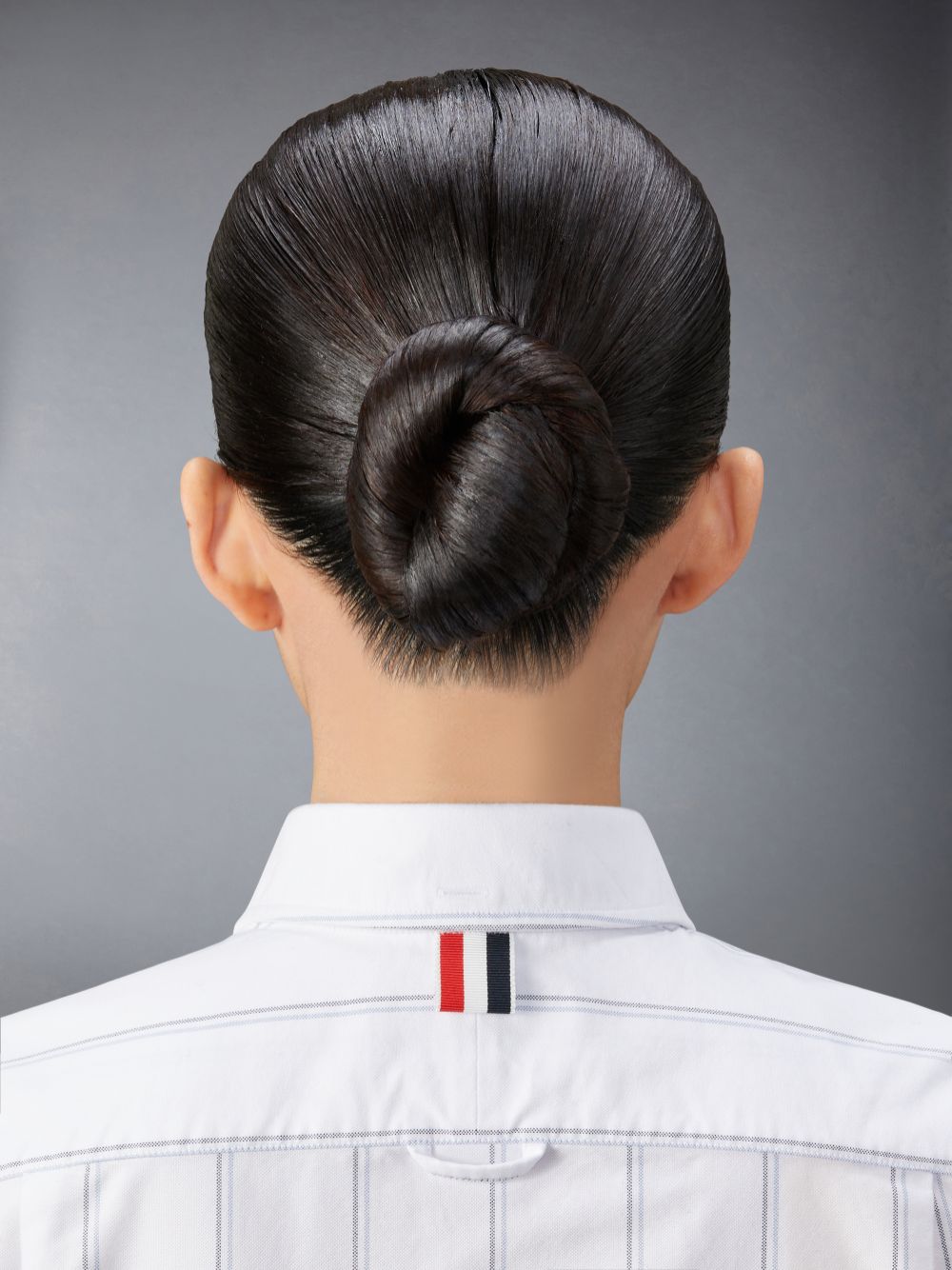 Thom Browne Stripe Oxford Armband Cropped Women Shirts White | FQC69X19367