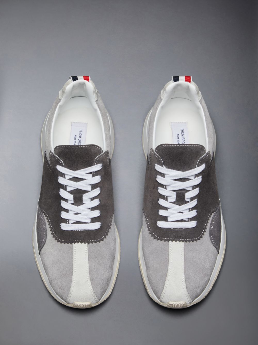 Thom Browne Suede Sprinter Women Sneakers Grey | YPT74H67145