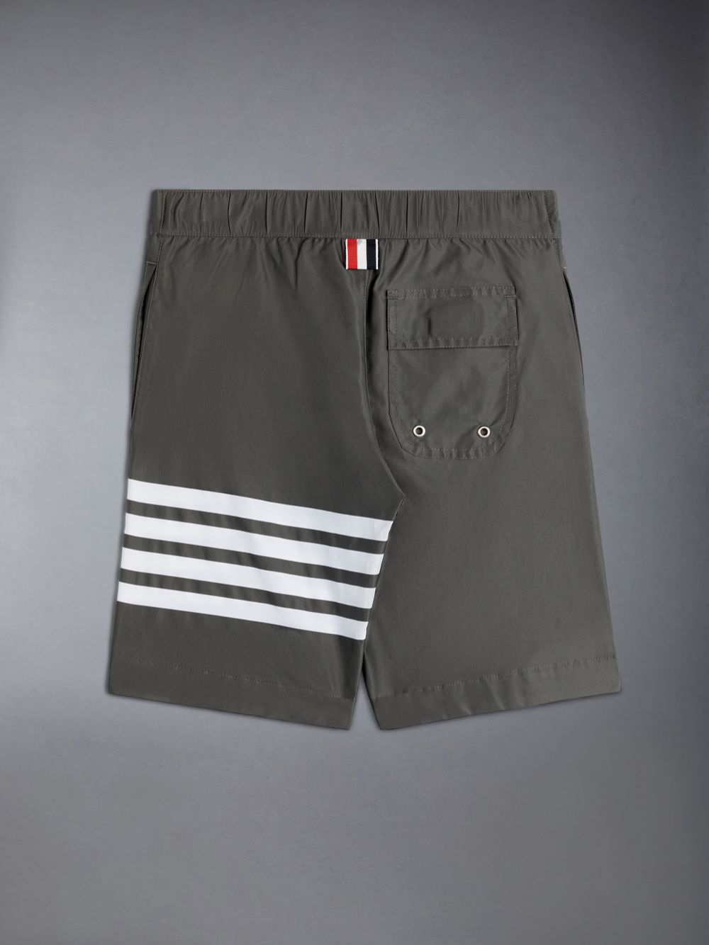 Thom Browne Swim Tech 4-Bar Board Boys's Shorts Grey | TBI16E66101