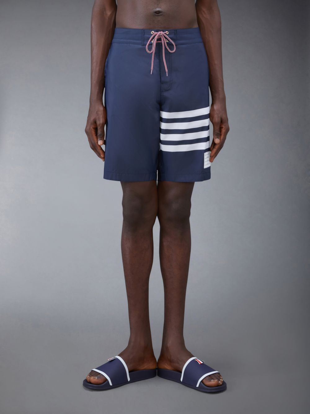 Thom Browne Swim Tech 4-Bar Men Boardshorts Blue | ISW88V78086