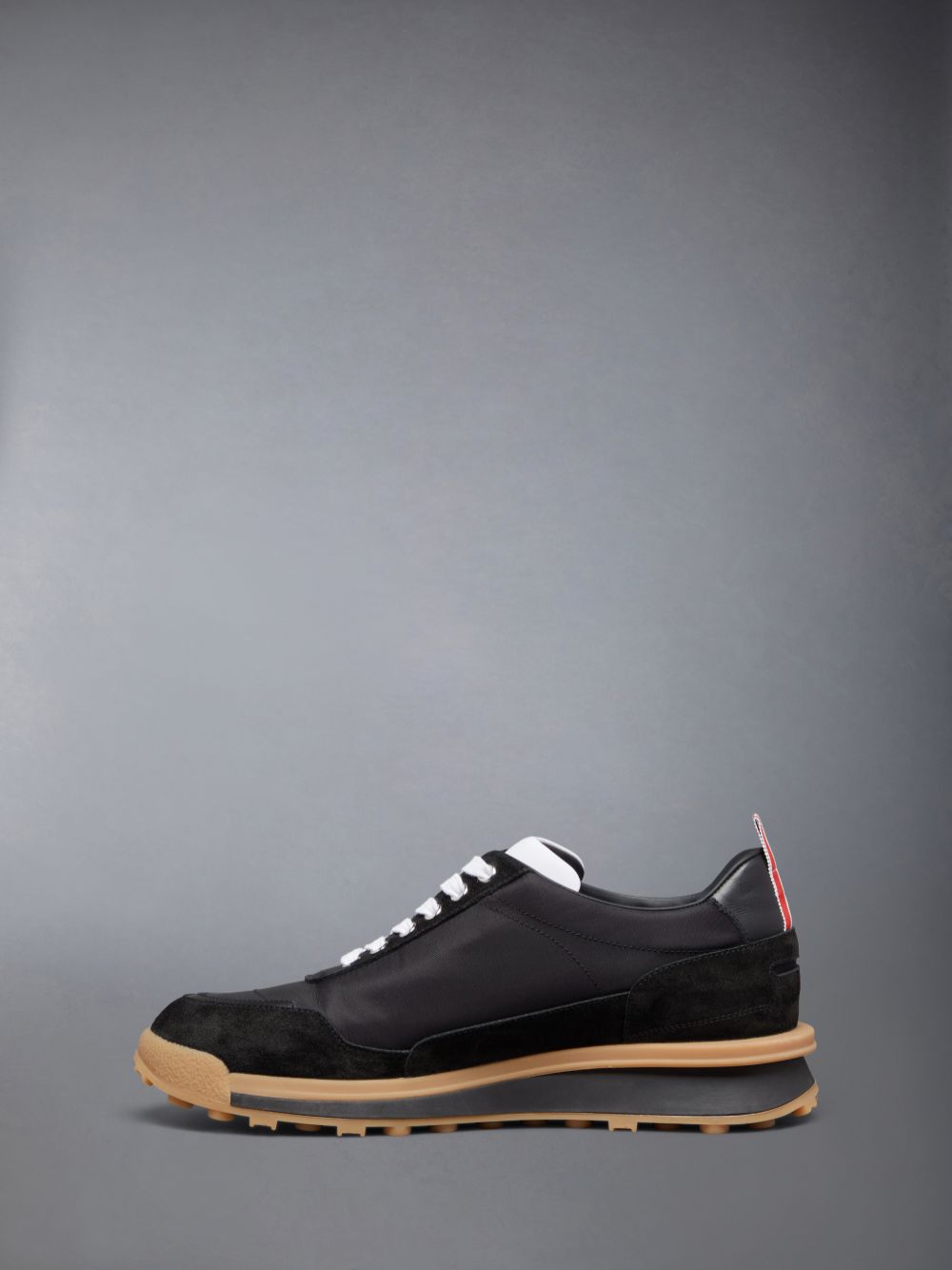 Thom Browne Tech Nylon Alumni Men Sneakers Black | LMY18T21533