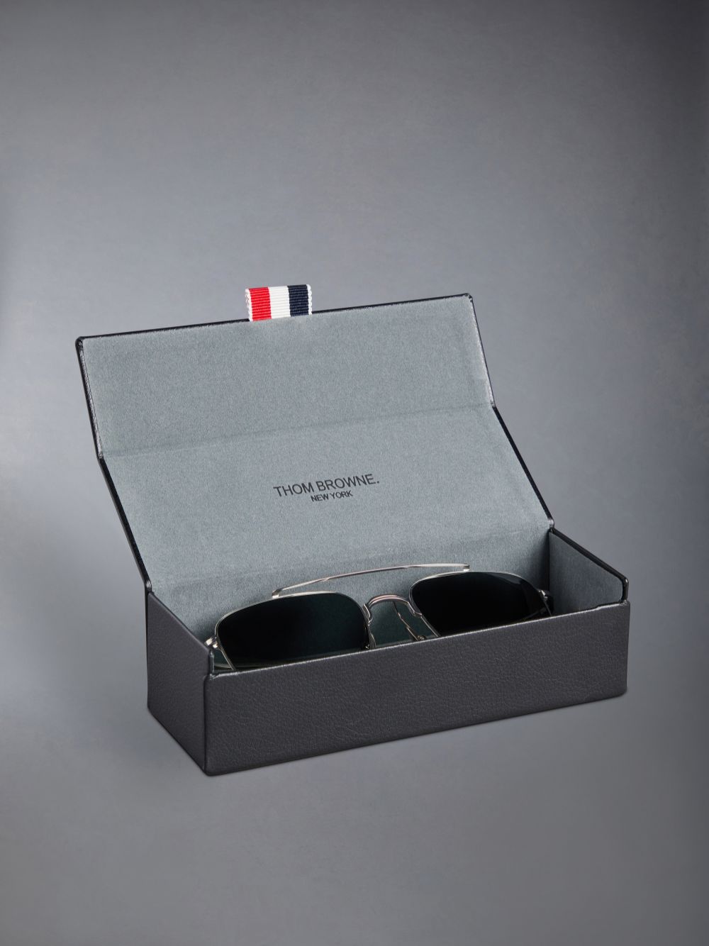 Thom Browne Titanium Aviator Men Sunglasses Silver | PGE65P63762