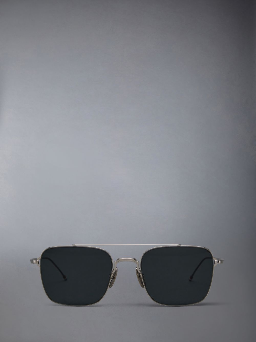 Thom Browne Titanium Aviator Men Sunglasses Silver | PGE65P63762