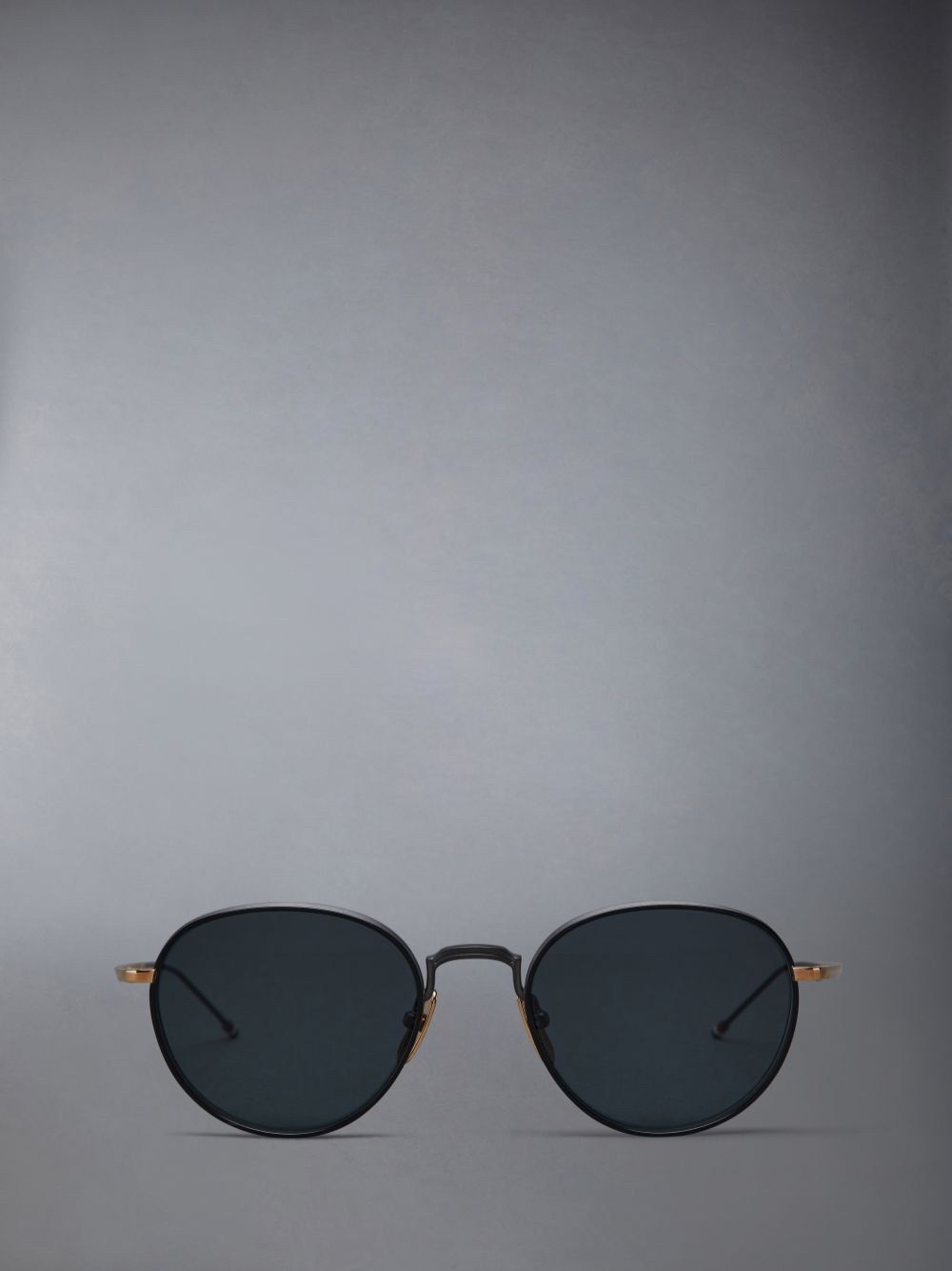 Thom Browne Titanium Round Men Sunglasses Black | XUA75E99835