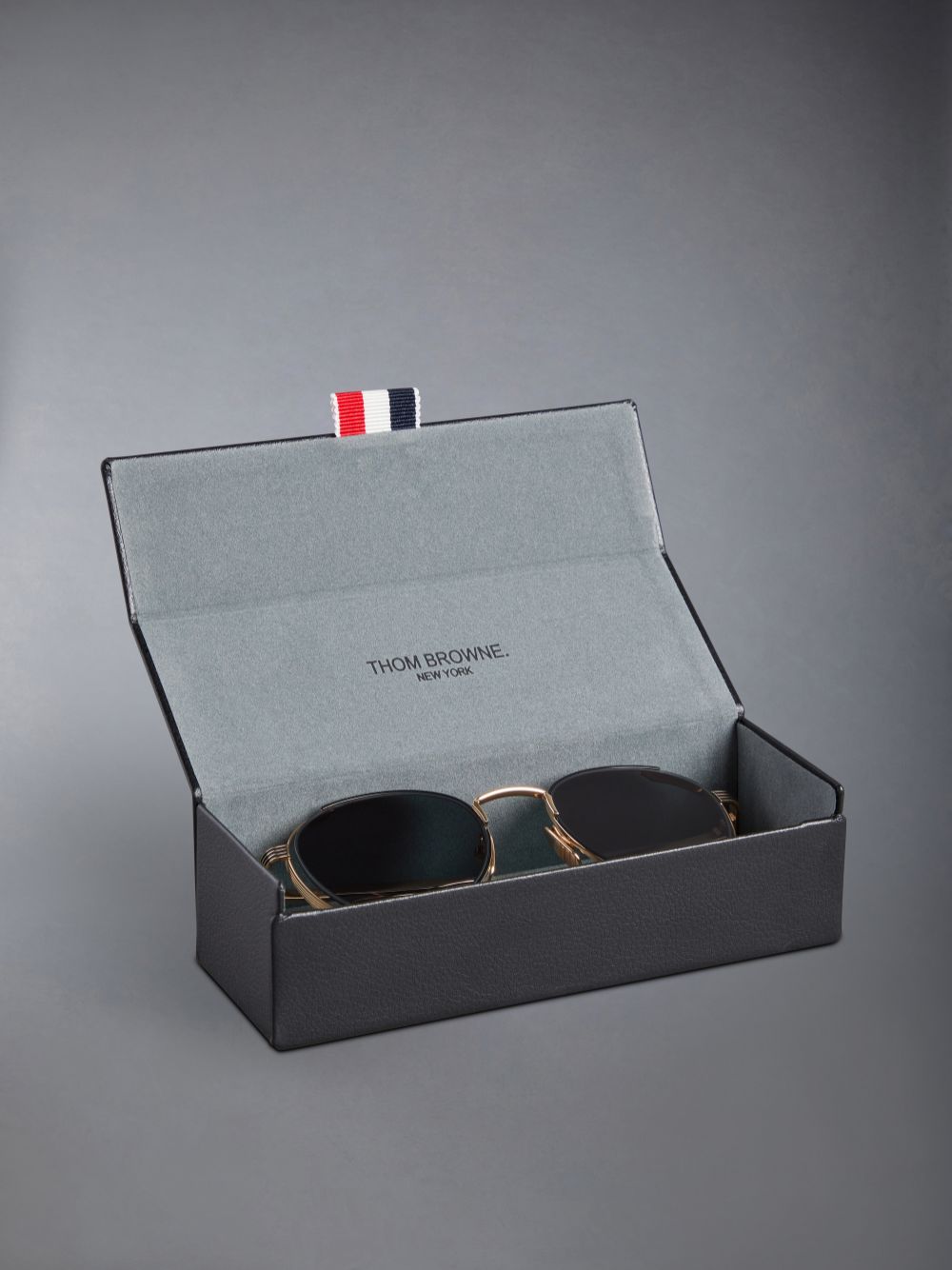 Thom Browne Titanium Round Men Sunglasses Black | RWY92B15839