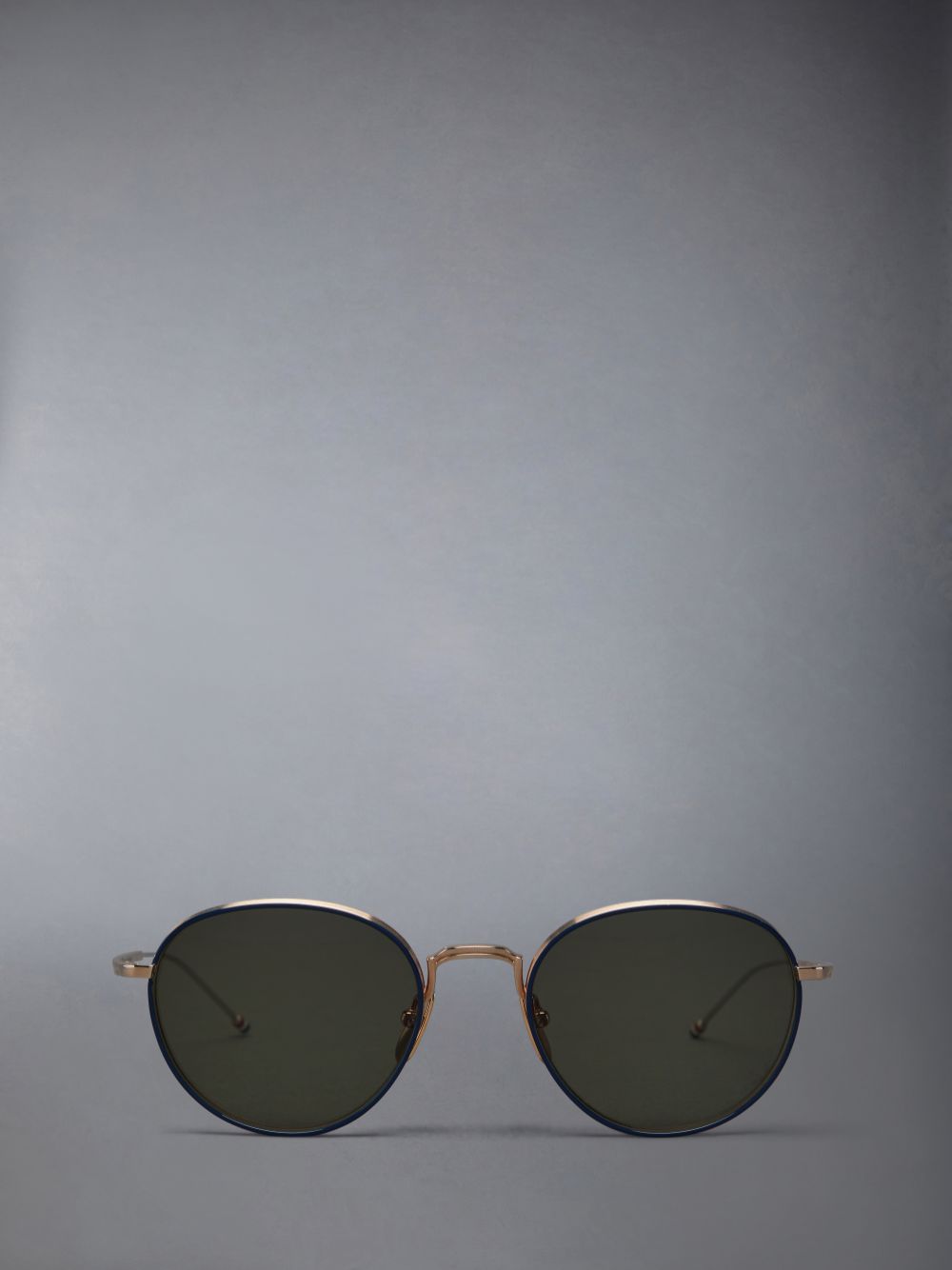 Thom Browne Titanium Round Men Sunglasses Gold | KNE57W64949