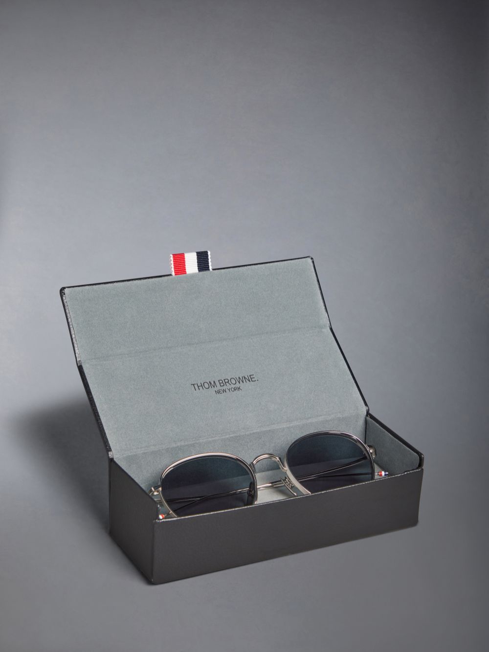 Thom Browne Titanium Round Men Sunglasses Silver | EWV80J75999