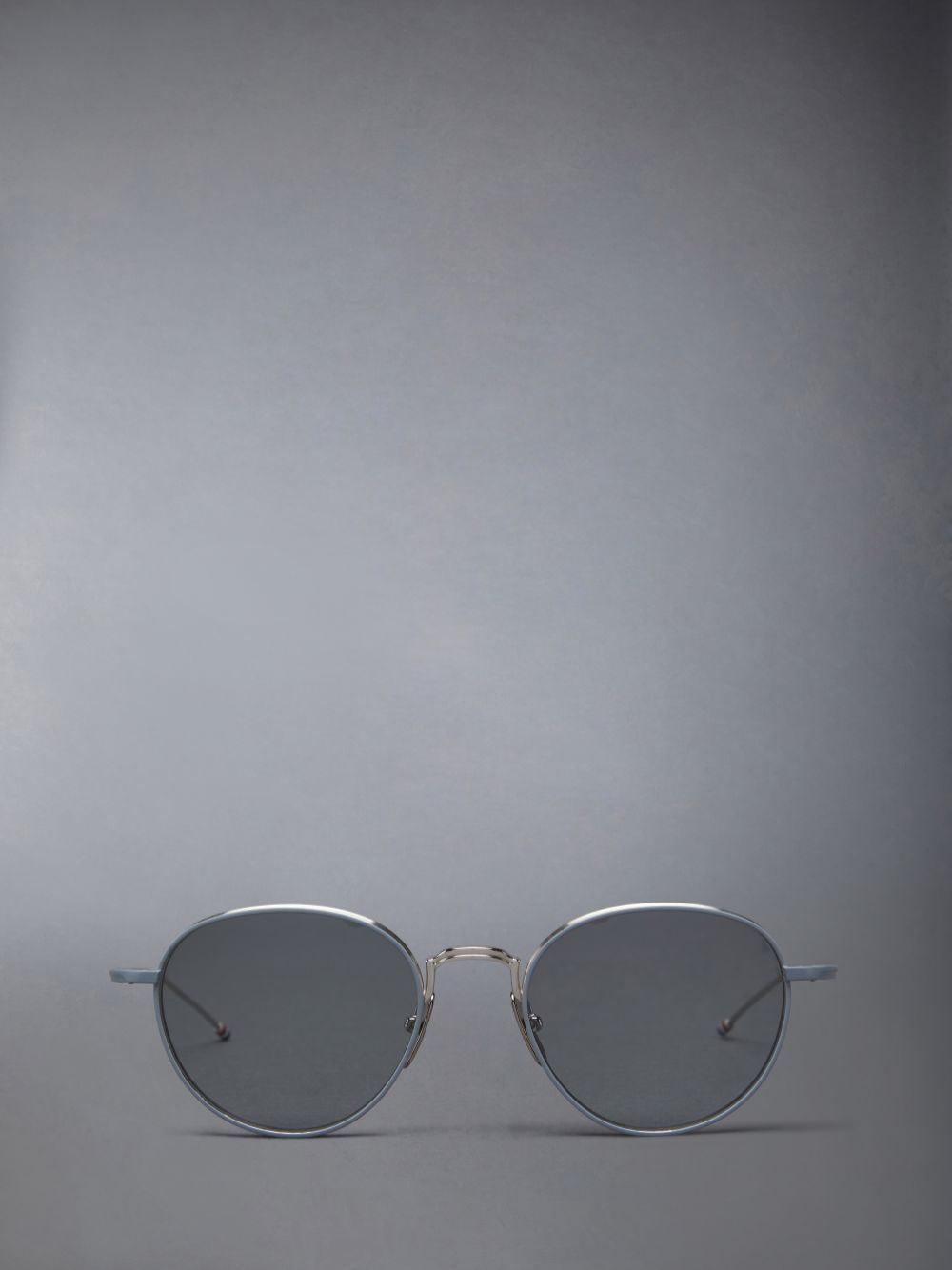 Thom Browne Titanium Round Men Sunglasses Silver | FXC61Z82727