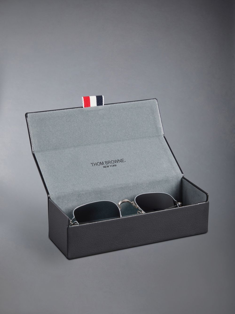 Thom Browne Titanium Square Men Sunglasses Silver | TPW56P27706