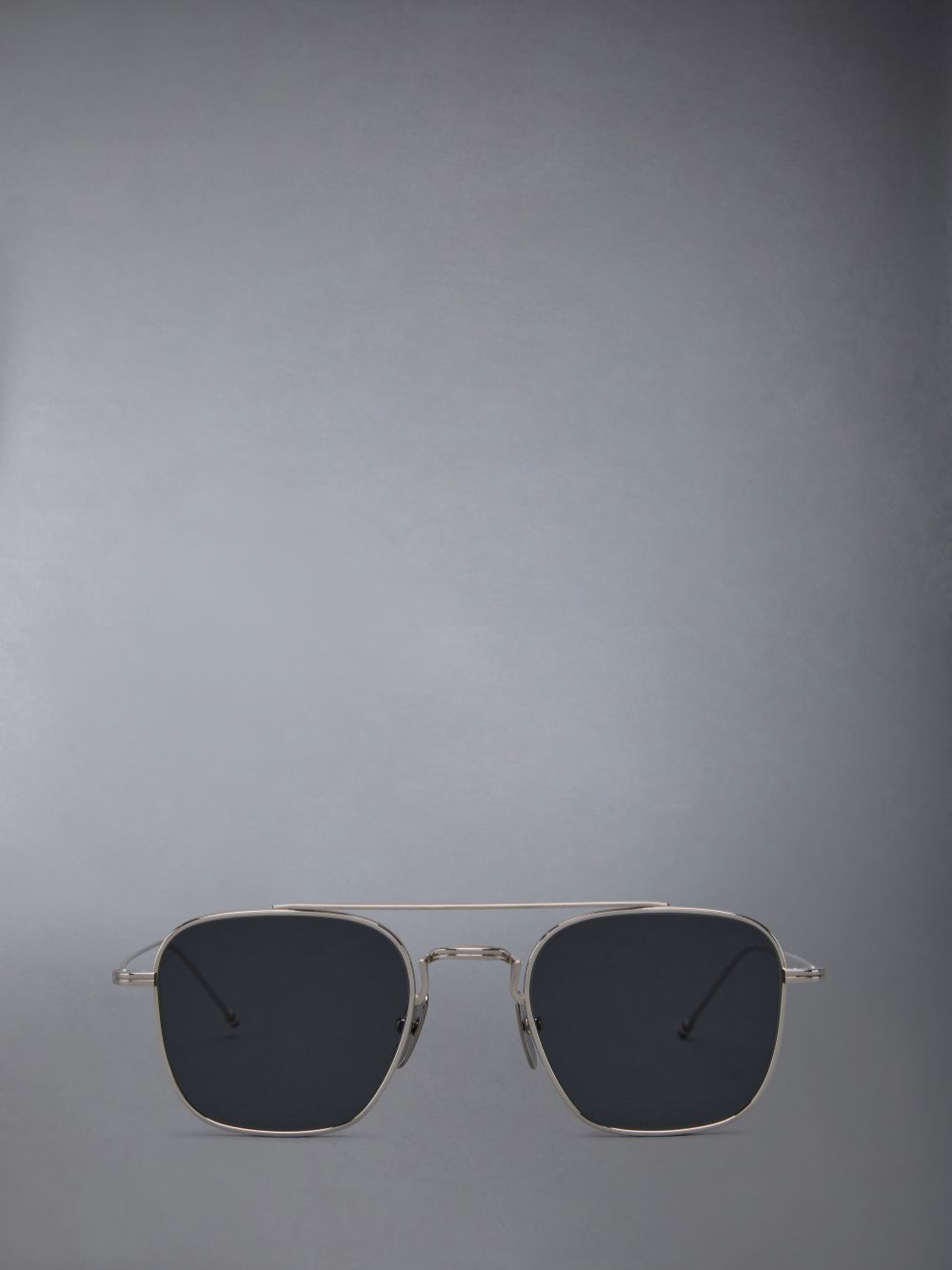 Thom Browne Titanium Squared Aviator Women Sunglasses Grey | BMG65S06701